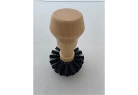 3 Beans Siebträger Reinigungsbürste rund, 58 mm, schwarze Borsten