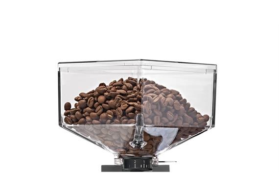 Bohnenbehälter komplett zu COMPATTO+SMART  (Hochwertiger Kunststoff, Schieber aus Metall)