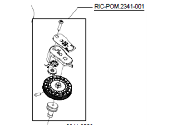 Drehrad Gross für Mahlgradverstellung Eureka SD Pro