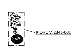 Drehrad Gross für Mahlgradverstellung Eureka SD Pro