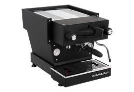 La Marzocco Linea Mini R, Schwarz  Gehäuse Chromstahl zusätzlich schwarz lackiert