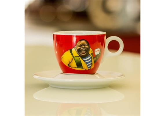 Lucaffé Cappuccinotasse rot