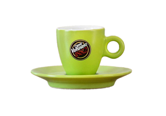 Vergnano Espresso Tasse grün matt