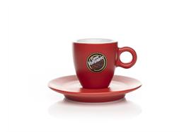 Vergnano Espresso Tasse rot matt
