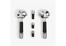 Wiedemann Griffset elegant für ECM/Kipphebel, Räuchereiche