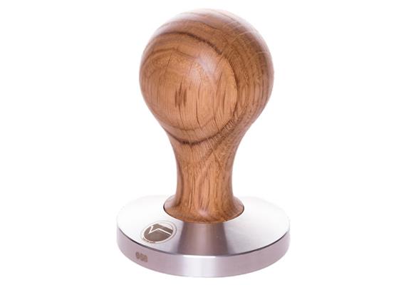 3 Beans Holz Tamper 58.0 mm, Eiche natur "Swiss Made"