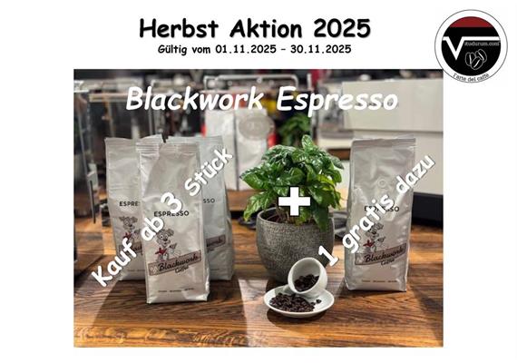 *Aktion* Blackwork Coffee Espresso, 500gr Bohnen