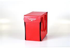 Borsa Rossa zur La Piccola Transport Tasche aus rotem Leder