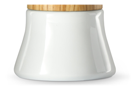 Eureka Ersatz Keramik Behälter zur Baby Grinder Mühle Olive  (weisser Keramik Behälter)