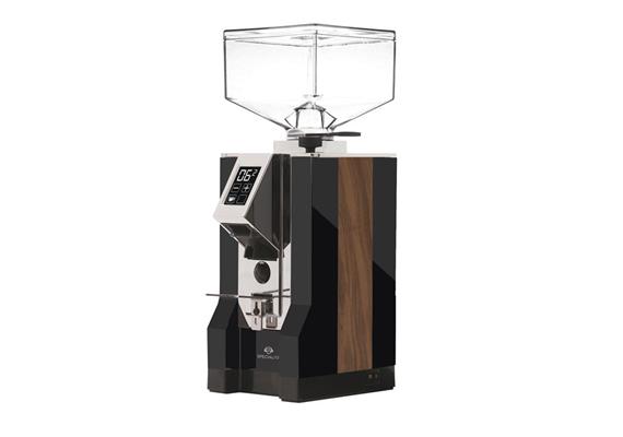 Eureka Mignon Specialità 18WD, schwarz matt  mit NUSSBAUM Seitenpanels