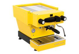La Marzocco Linea Mini R, Gelb  Gehäuse Chromstahl zusätzlich gelb lackiert