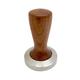 Tamper Motta 58.0 mm Plan, braunes Holz