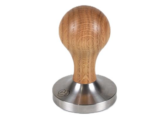 3 Beans Holz Tamper 58.3 mm, Eiche natur "Swiss Made"