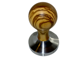 3 Beans Holz Tamper 58.3 mm, Olive Auslese/Premium  "Swiss Made"