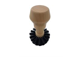 3 Beans Siebträger Reinigungsbürste rund, 58 mm, schwarze Borsten