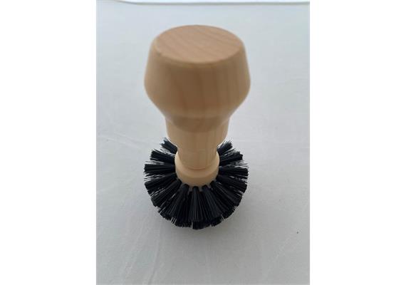 3 Beans Siebträger Reinigungsbürste rund, 58 mm, schwarze Borsten