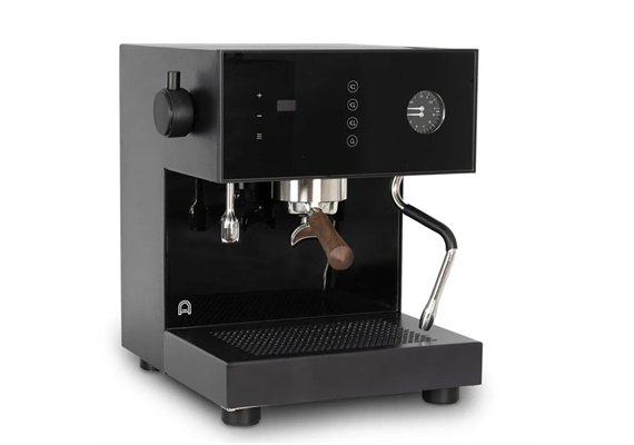 Arkel Espressomaschine "Coast", schwarz matt  mit Nadelventil, Dampfboiler Entleerung