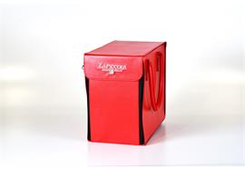 Borsa Rossa zur La Piccola Transport Tasche aus rotem Leder