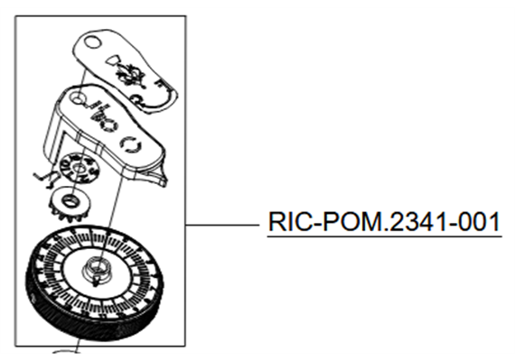 Drehrad Gross/Mahlgradverstellung SD PRO+LIBRA 65