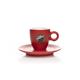 Vergnano Espresso Tasse rot matt