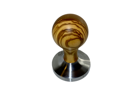 3 Beans Holz Tamper 58.3 mm, Olive Auslese/Premium  "Swiss Made"