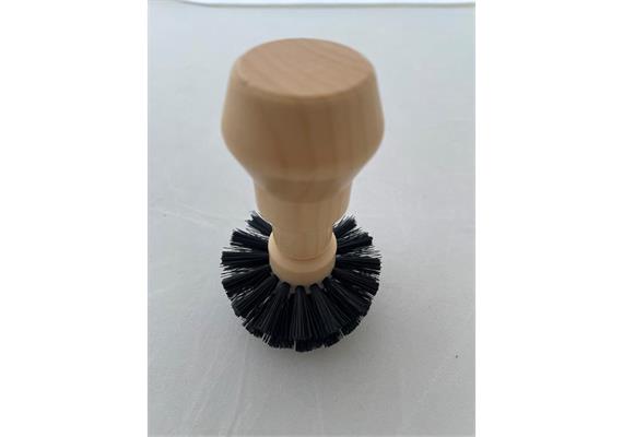 3 Beans Siebträger Reinigungsbürste rund, 58 mm, schwarze Borsten