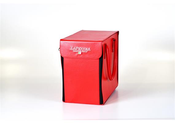 Borsa Rossa zur La Piccola Transport Tasche aus rotem Leder
