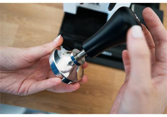 Eureka Easy Adjustable Tamper 58.0 mm schwarz eloxiert