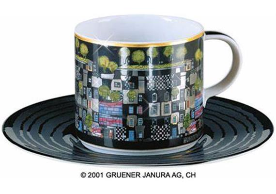 Kaffeetasse Hundertwasser Kunsthaus Wien