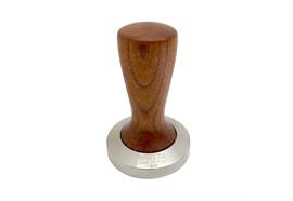 Tamper Motta 58.0 mm Plan, braunes Holz