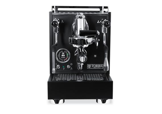 Torre Espressomaschine "Luigino TSP", Total Black  Rotationspumpe