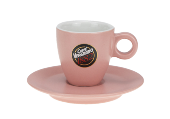 Vergnano Espresso Tasse rosa matt